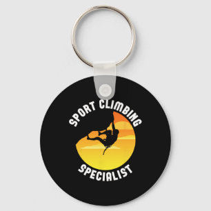 Sport Climbing Specialist - Rock Climbing Climber Key Ring