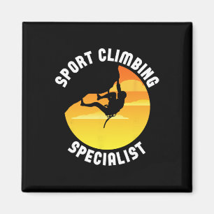 Sport Climbing Specialist - Rock Climbing Climber Magnet
