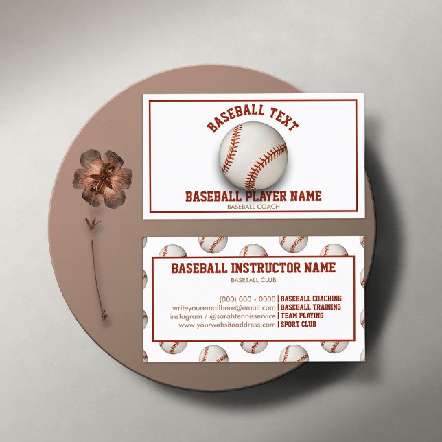Sport Coach Baseball Business Card (Creator Uploaded)