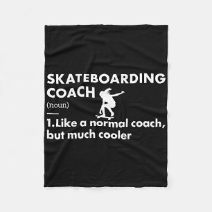 Sport Coach Definition Skateboarding Fleece Blanket