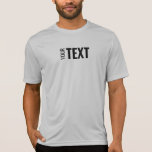 Sport Competitor Silver Mens Template Modern T-Shirt<br><div class="desc">Add Your Text Here Modern Template Mens Sport-Tek Competitor Activewear Silver T-Shirt.</div>