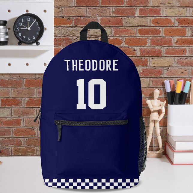 Sport Custom Personalised Player Name and Number  Printed Backpack (Creator Uploaded)