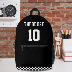Sport Custom Personalised Player Name and Number Printed Backpack