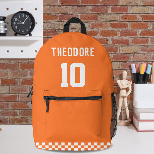 Sport Custom Personalized Player Name and Number Printed Backpack