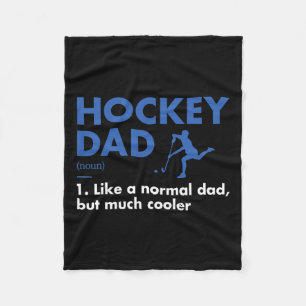 Sport Dad Definition Hockey Fleece Blanket