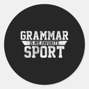 Sport English Teacher Gym Gift Classic Round Sticker
