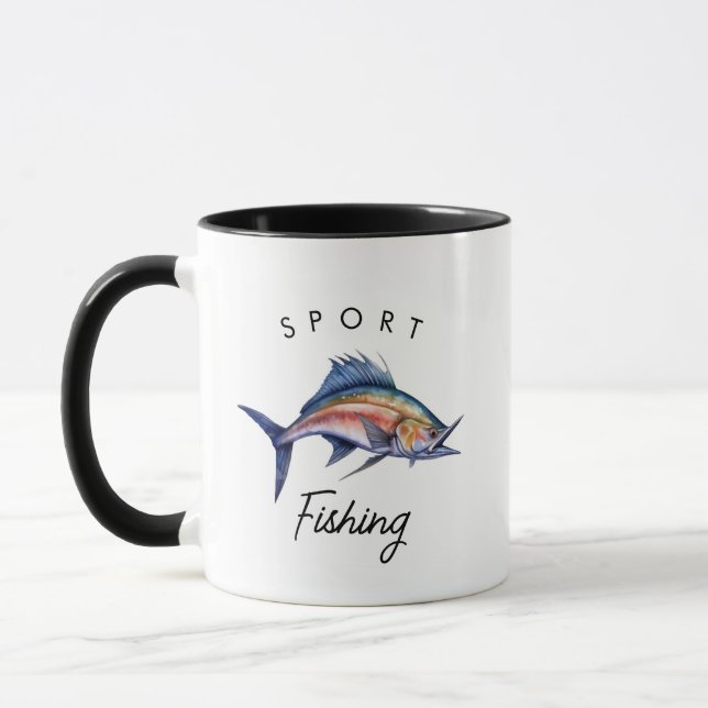 Sport Fishing Blue Marlin Mug (Left)
