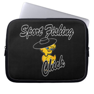 Sport Fishing Chick #4 Laptop Sleeve