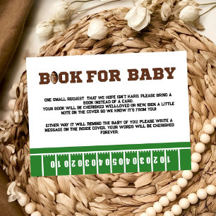 Sport Football book for baby request Card