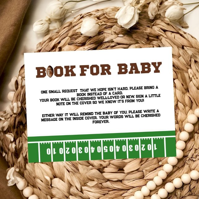 Sport Football book for baby request Card (Creator Uploaded)