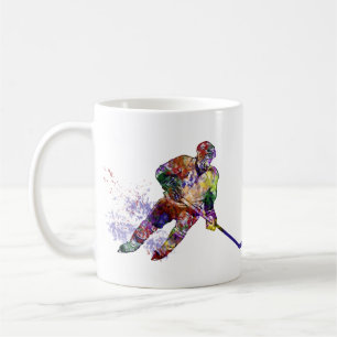 Sport Hockey Player colourful Coffee Mug