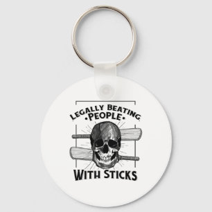 Sport Humor Legally Beating People With Sticks Sku Key Ring