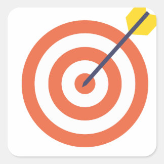 Sport images on paper  square sticker