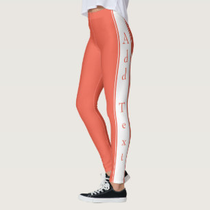 Sport Leggings with Custom Text and Colours