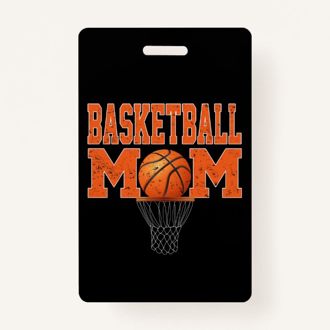 Sport Lover | Basketball Mum For Players ID Badge (Front)