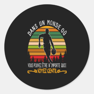 Sport Lover Basketball Player Love Classic Round Sticker