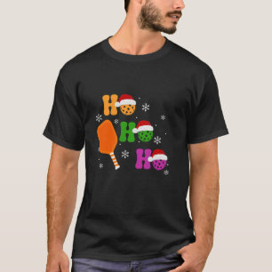 Sport Lover Christmas Tree Ho Ho Ho Pickleball San T-Shirt
