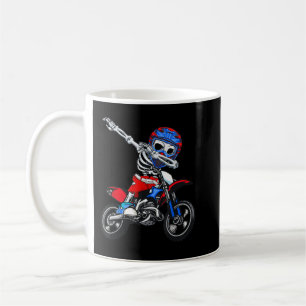 Sport Motocross Skeleton Halloween Men Boys Kids C Coffee Mug