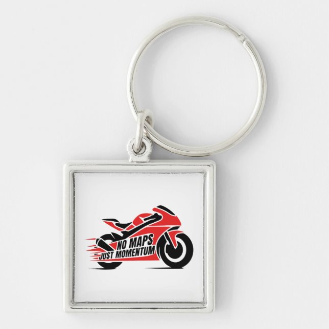 Sport Motorcycle Key Ring (Front)