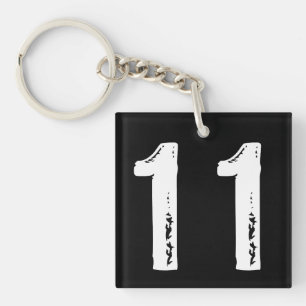 Sport number 11 key ring