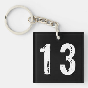 Sport number 13 key ring