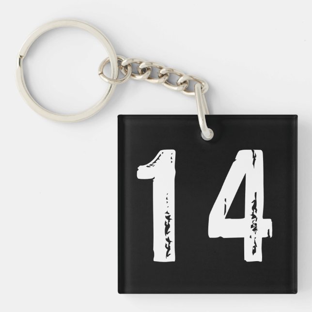 Sport number 14 key ring (Front)