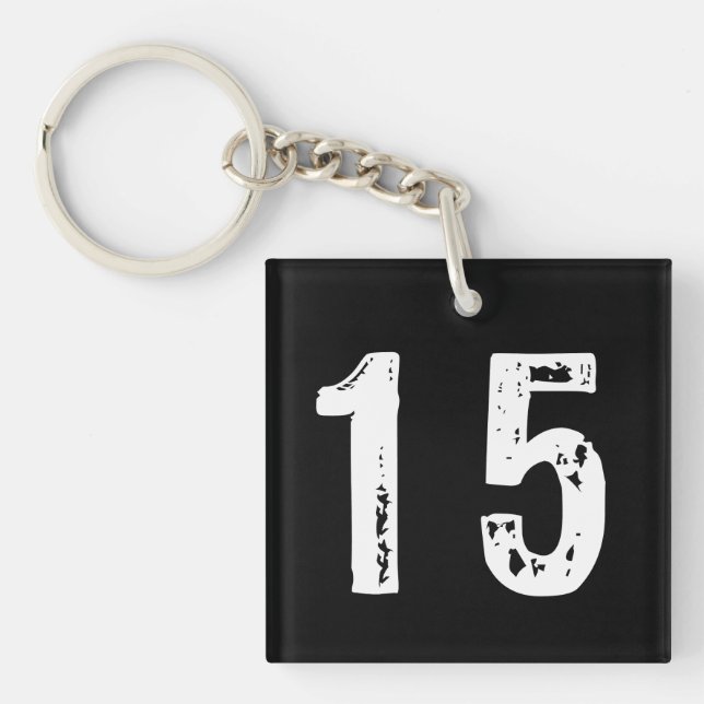 Sport number 15 key ring (Front)