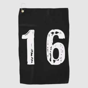 Sport number 16 golf towel