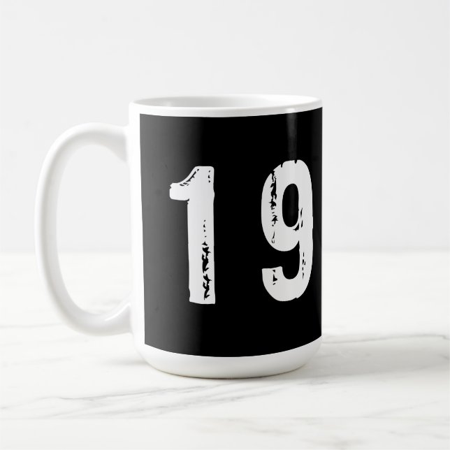 Sport number 19 coffee mug (Left)