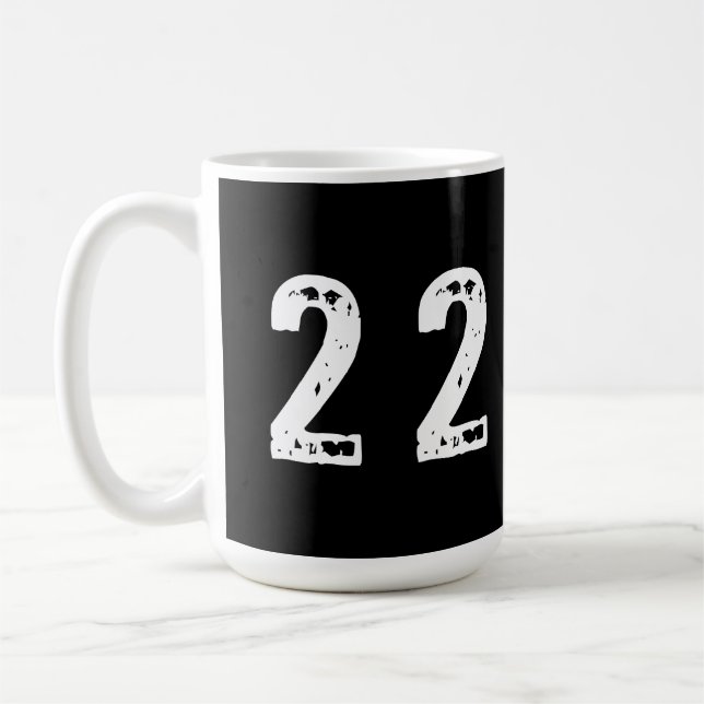 Sport number 22 coffee mug (Left)