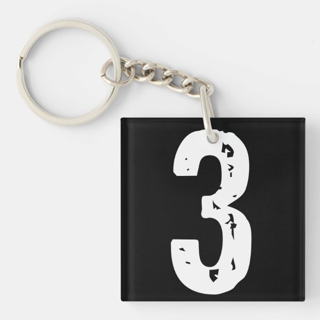 Sport number 3 key ring (Front)