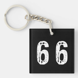 Sport number 66 key ring