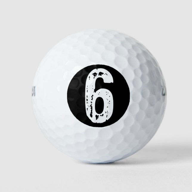 Sport number 6 golf balls (Front)