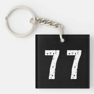Sport number 77 key ring