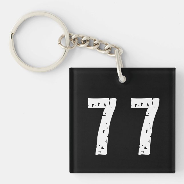 Sport number 77 key ring (Front)