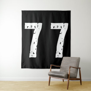 Sport number 77 tapestry