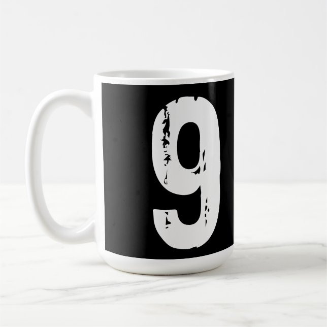 Sport number 9 coffee mug (Left)