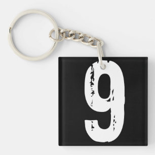 Sport number 9 key ring