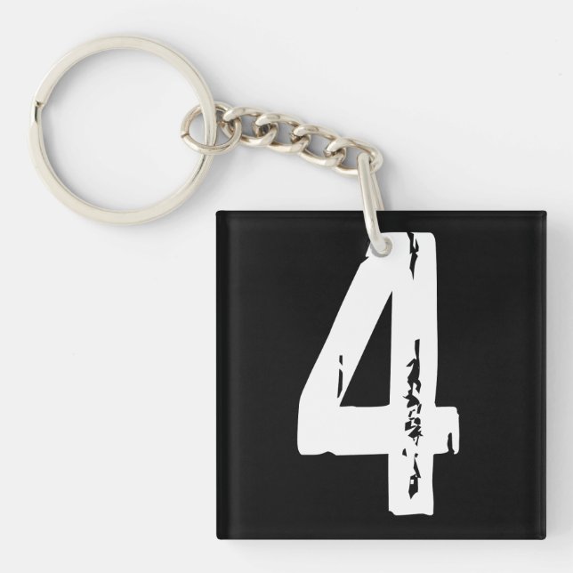 Sport number four key ring (Front)