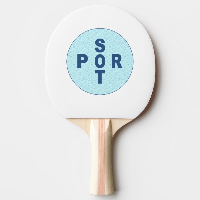 SPORT Ping Pong Racket Paddle (Front)