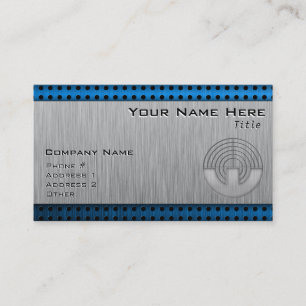 Sport Shooting; Metal-look Business Card