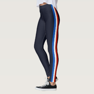 Sport Side Stripe Navy Blue Leggings Choose Colour
