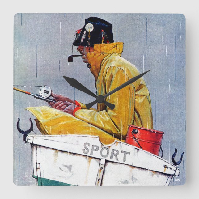 Sport Square Wall Clock (Front)