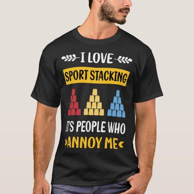 Sport Stacking Cup Stacking Speed Stacking Cups T-Shirt (Front)