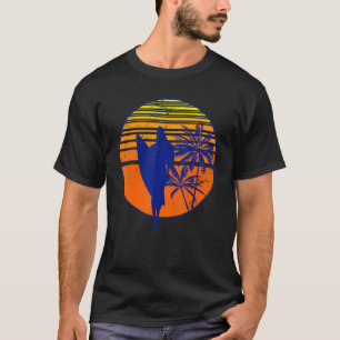 Sport Surf Surfboard Surfer Ocean Tropical Sunset T-Shirt