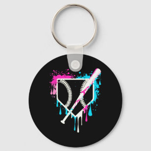 Sport Team Cool Baseball Home Plate Drip With Spri Key Ring