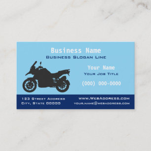 Sport Touring Motorcycle Modern Rider Motorbike Business Card