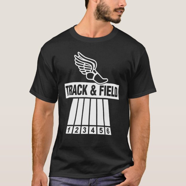 Sport   Track And Field Athletics Runner Track & F T-Shirt (Front)