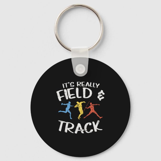 Sport Track And Field Gifts Key Ring (Front)