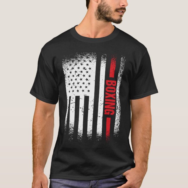 Sport Us Flag Boxing  3 T-Shirt (Front)